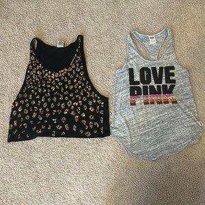 Set of 2 - PINK Sequin Tank Tops
